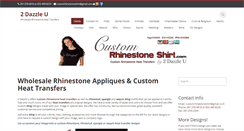 Desktop Screenshot of customrhinestoneshirt.com